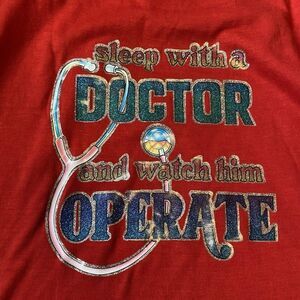 VTG Roach 1970’s t-shirt Glitter Graphic Doctor Humor single stitch Rare Large